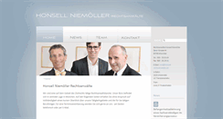 Desktop Screenshot of honsell-rechtsanwaelte.de