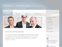 Tablet Screenshot of honsell-rechtsanwaelte.de